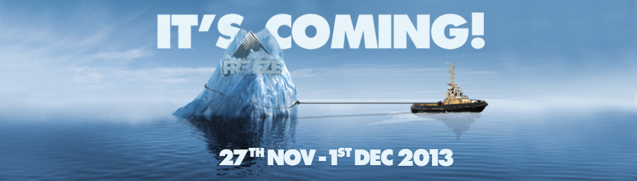 Freeze Festival return date 2013 Freezeberg